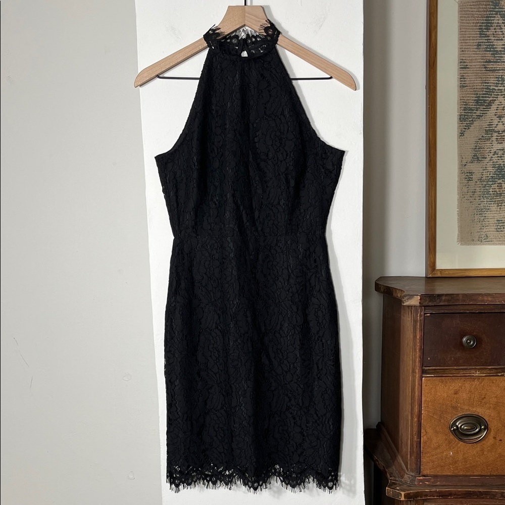 BB Dakota Black Lace Backless Dress - Picture 2 of 14